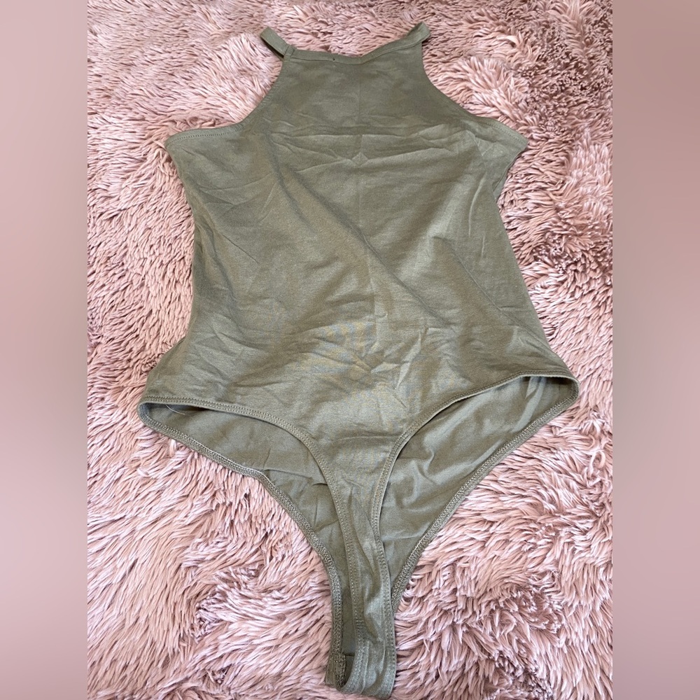 Derek Heart Olive Green One Piece Tank Top